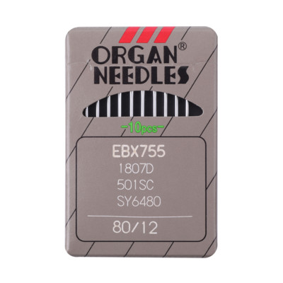 Иглы ORGAN EBх755 №80 (уп.10шт) (0)