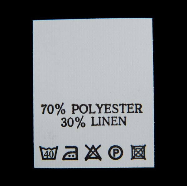 С710ПБ 70%Polyester 30%Linen - составник - белый 40С (уп 200 шт.)0